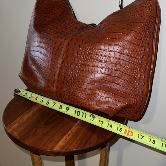 GILI alligator bag large bag zippered closure shoulder bag - Picture 7 of 12